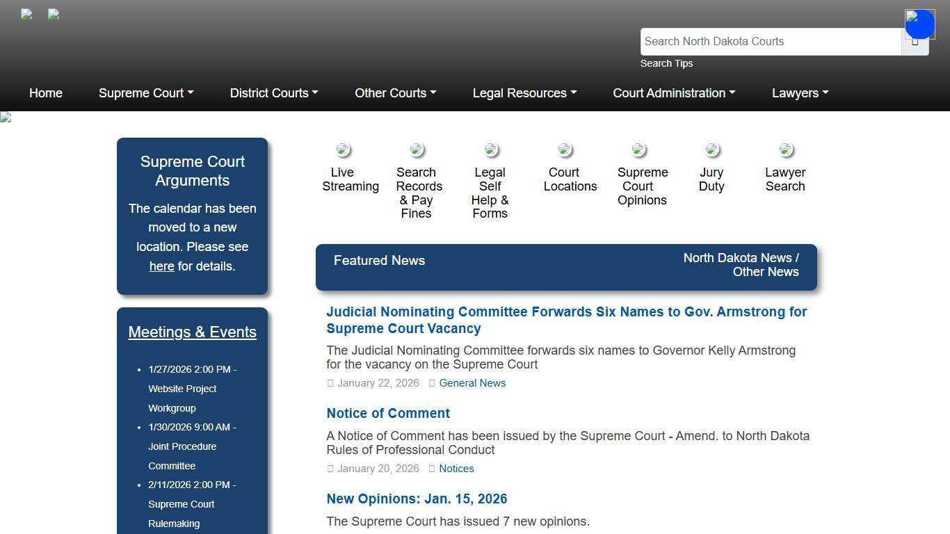 North Dakota Court System